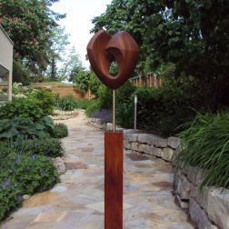 Sapeliholz geölt,inclusive Ständer