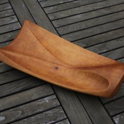 Ahornholz, wolkige, getönte Schellackpolitur